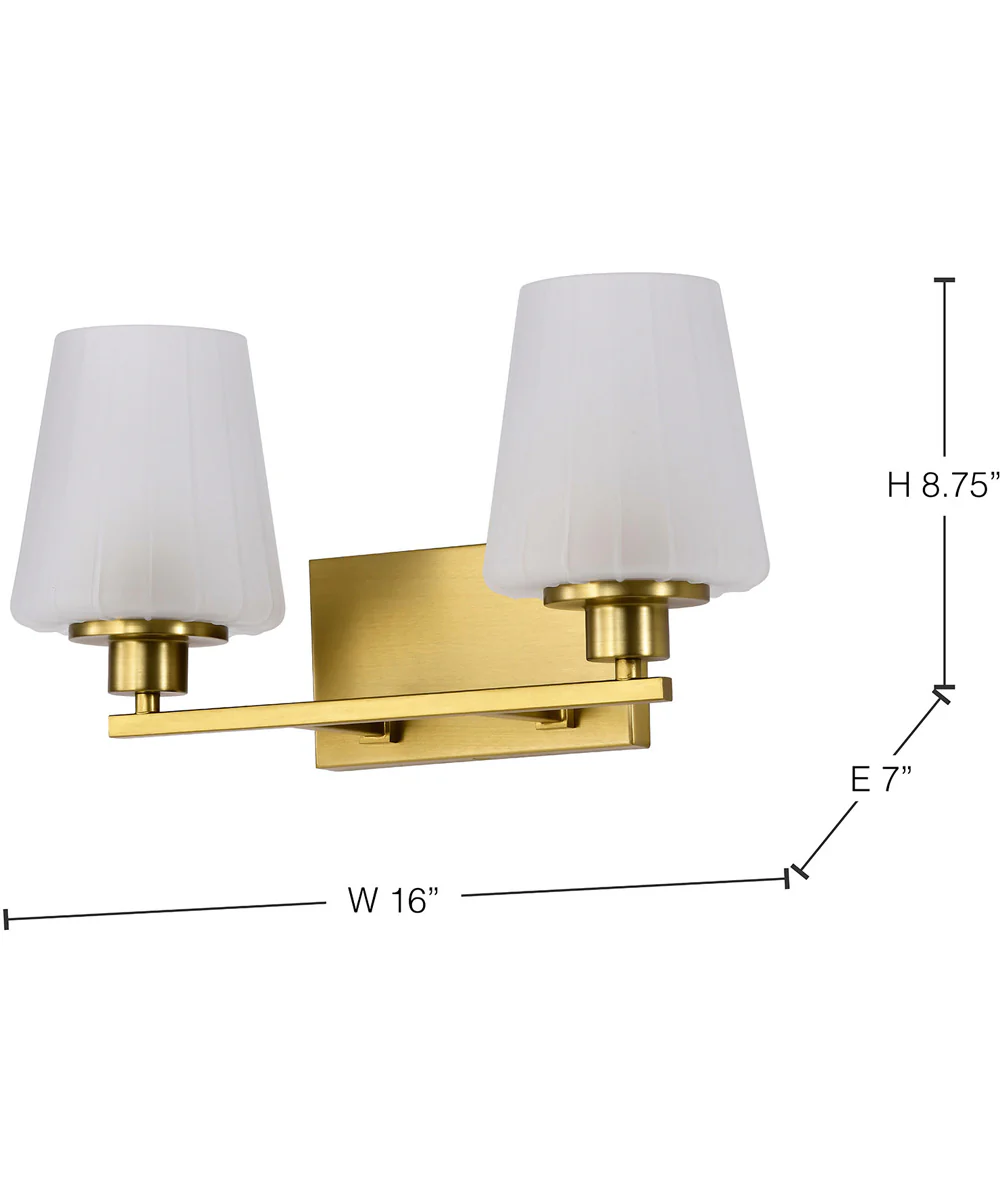 Lune 2-Light Vanity & Wall Vintage Brass - Image 11
