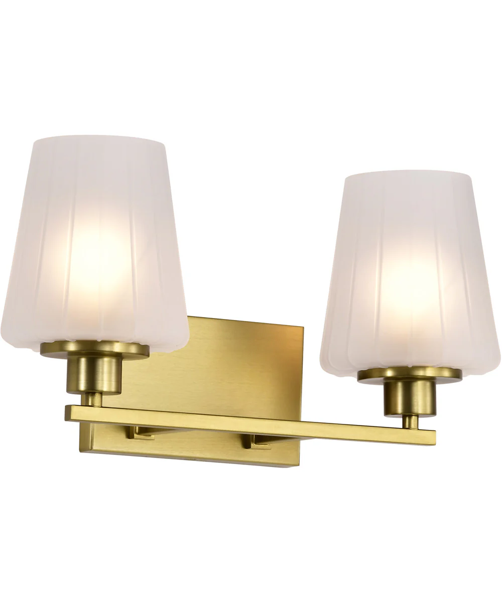 Lune 2-Light Vanity & Wall Vintage Brass - Image 2
