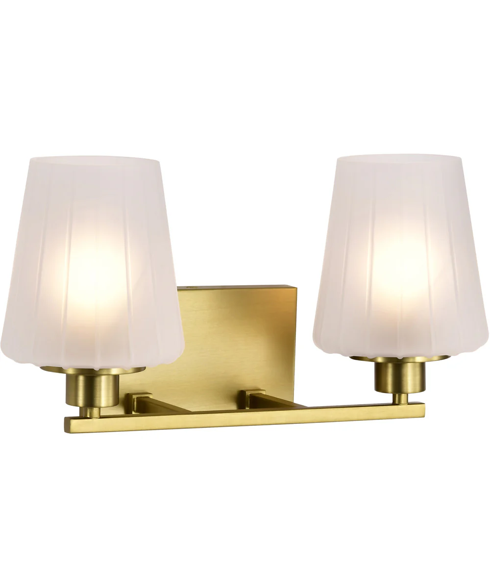 Lune 2-Light Vanity & Wall Vintage Brass - Image 4