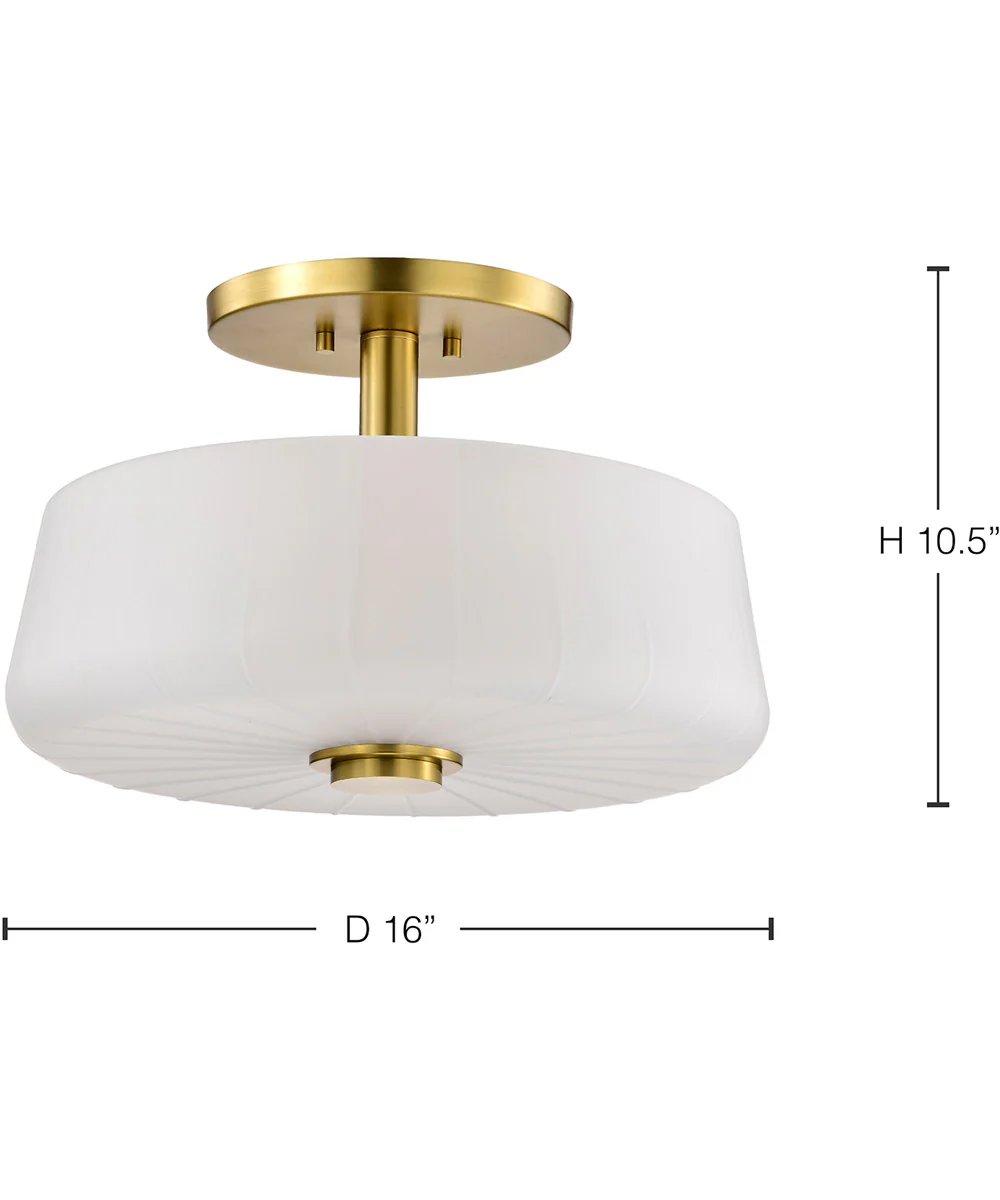Lune 3-Light Close-to-Ceiling Vintage Brass - Image 12