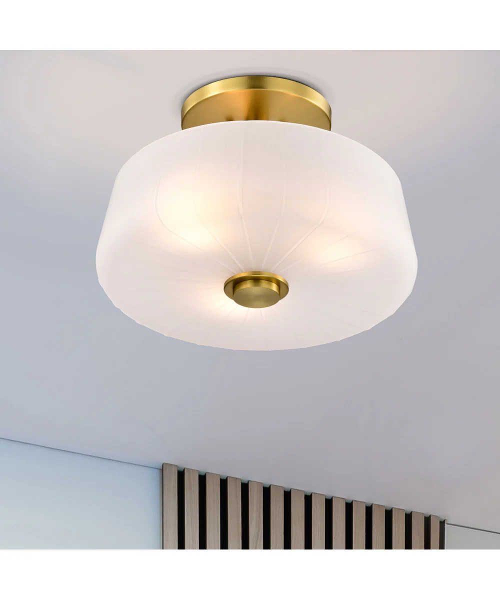 Lune 3-Light Close-to-Ceiling Vintage Brass - Image 3