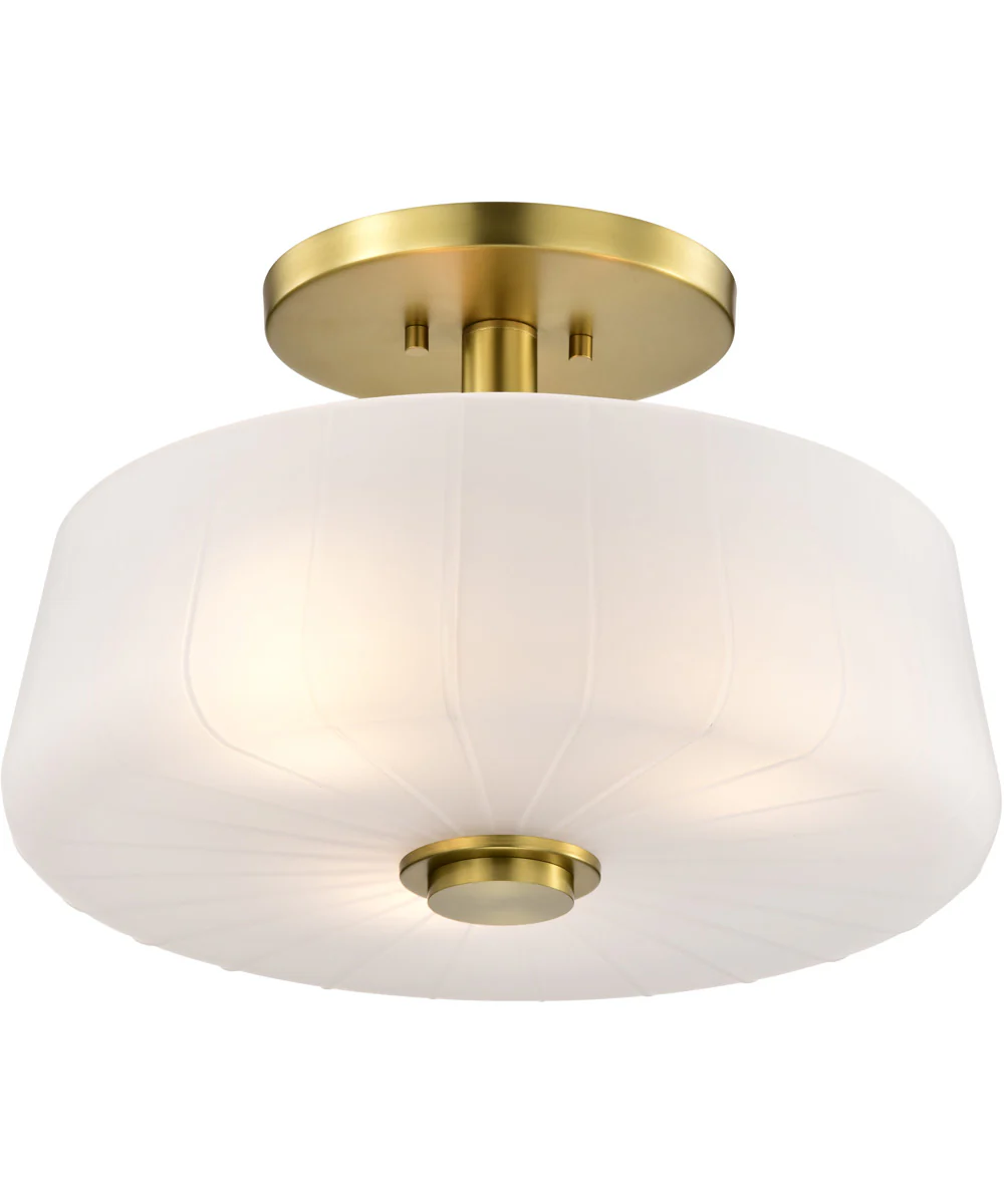 Lune 3-Light Close-to-Ceiling Vintage Brass - Image 4
