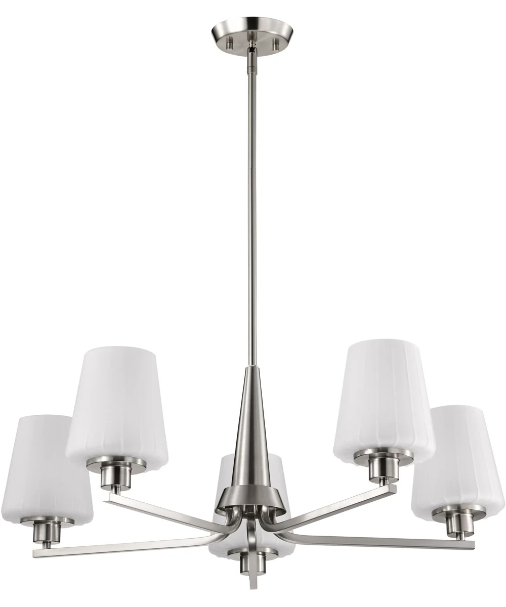 Lune 5-Light Chandelier Brushed Nickel