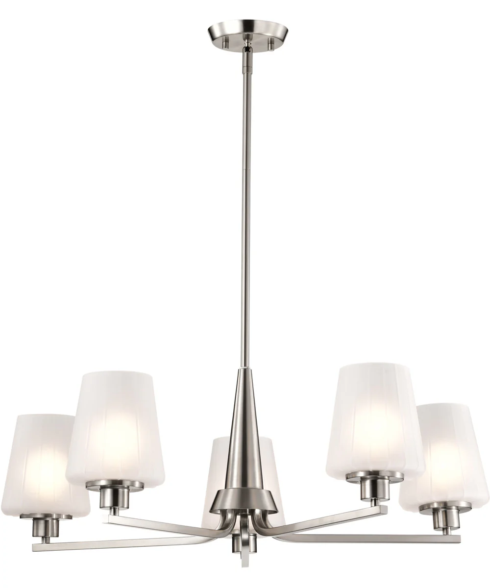 Lune 5-Light Chandelier Brushed Nickel - Image 6