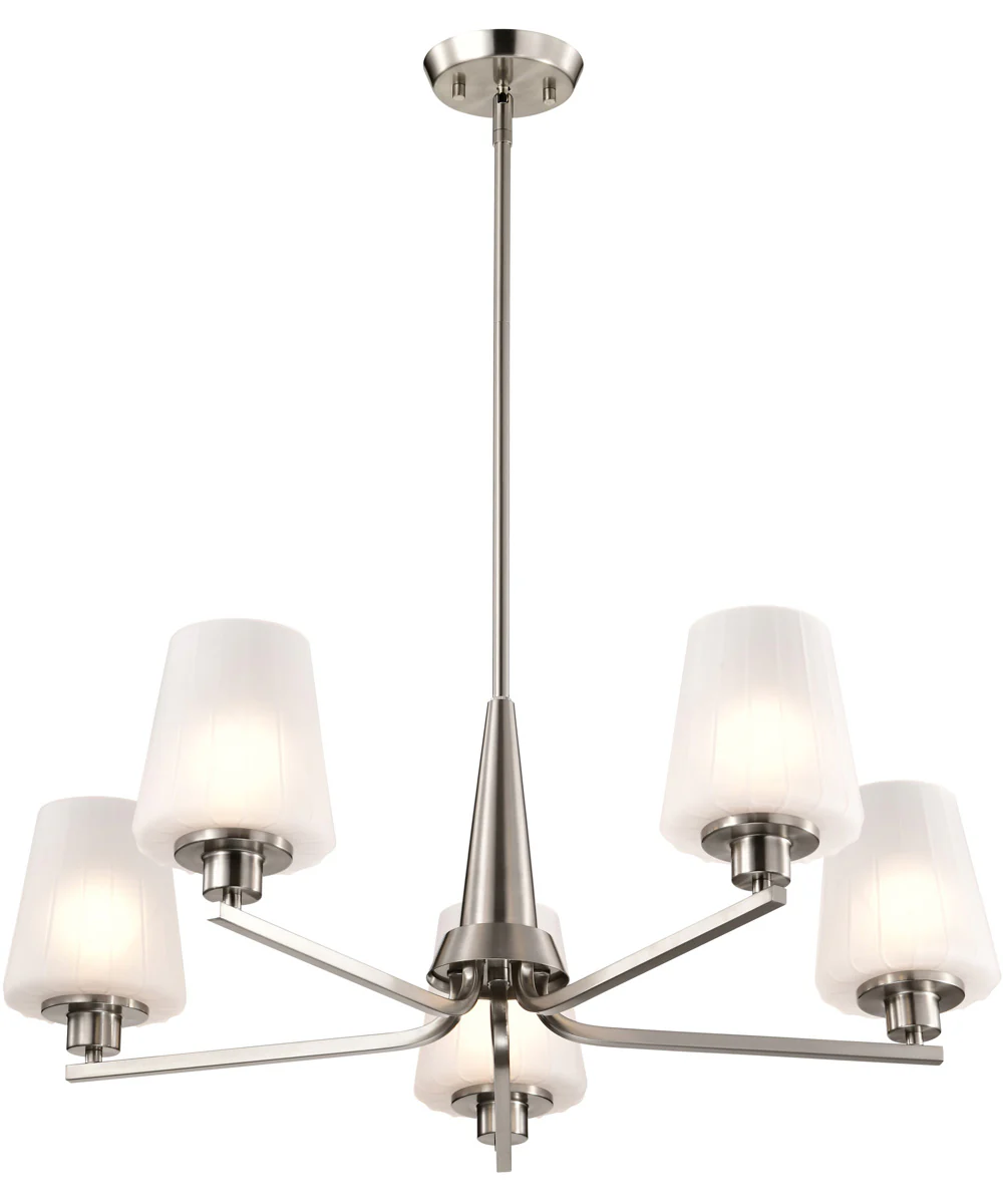 Lune 5-Light Chandelier Brushed Nickel - Image 8