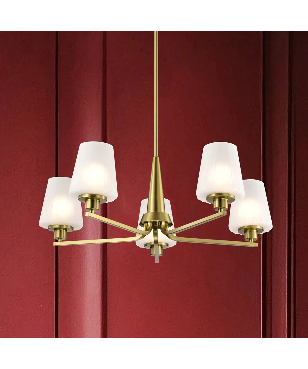 Lune 5-Light Chandelier Vintage Brass - Image 3