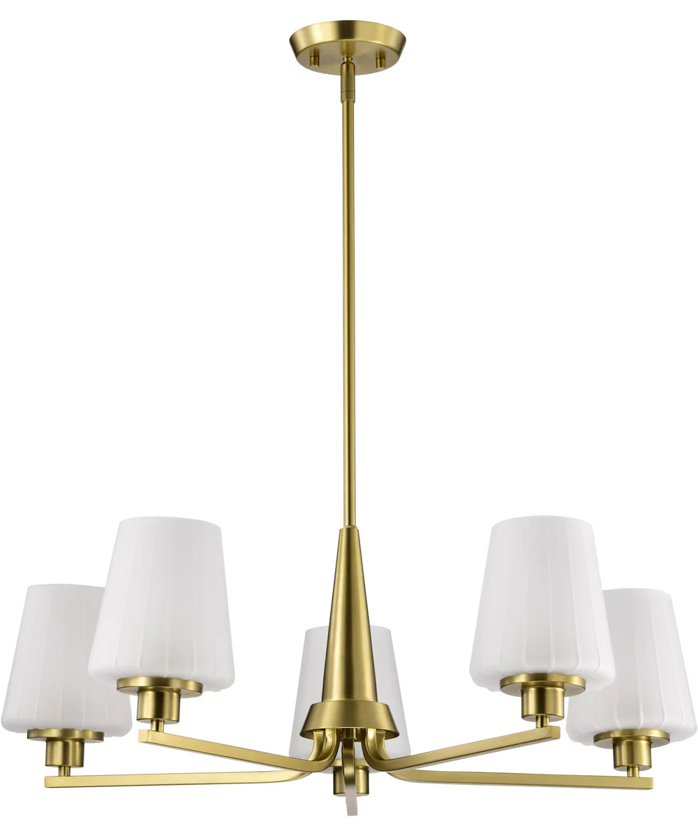 Lune 5-Light Chandelier Vintage Brass - Image 5
