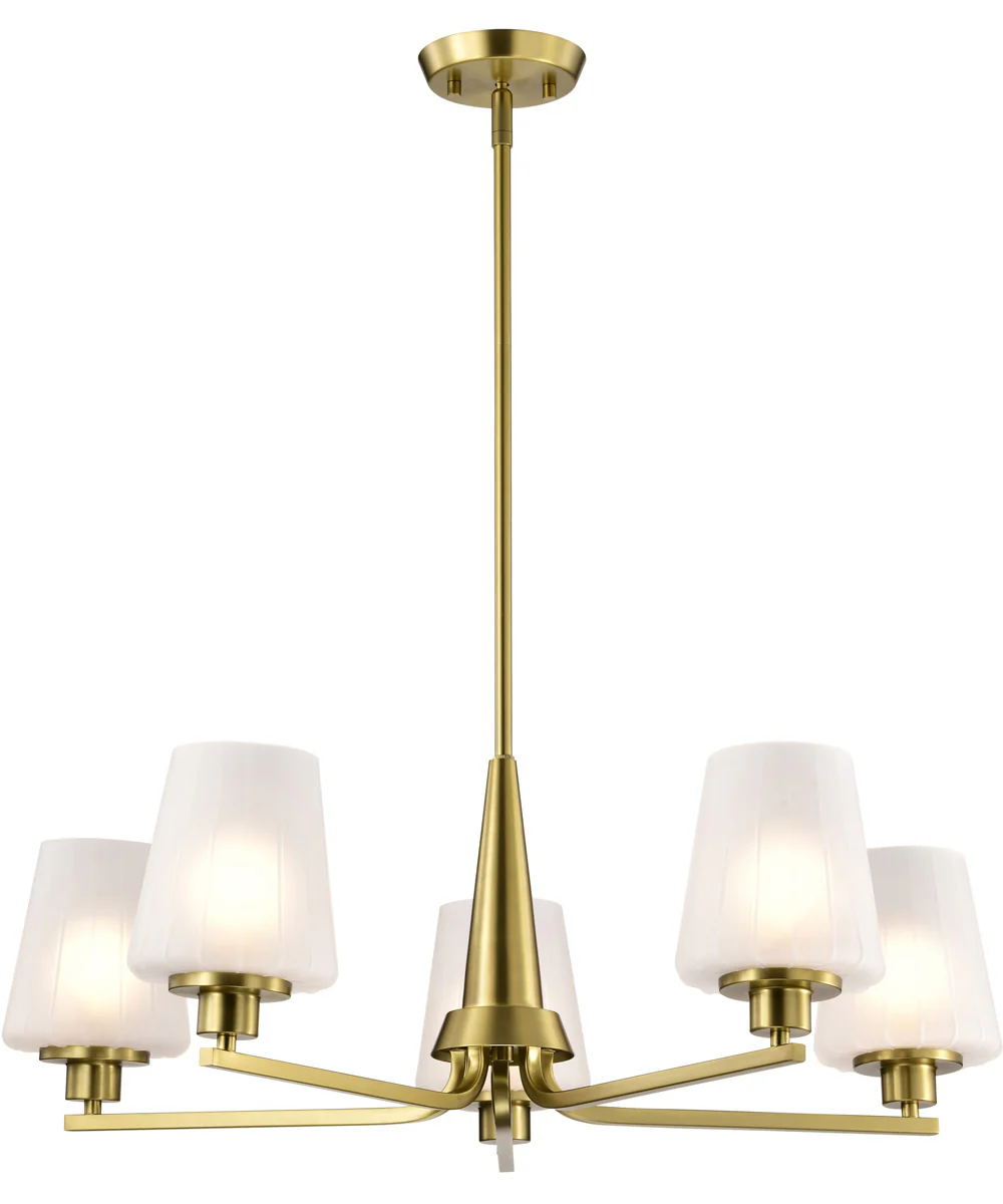 Lune 5-Light Chandelier Vintage Brass - Image 6