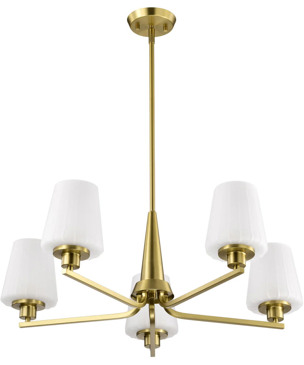 Lune 5-Light Chandelier Vintage Brass - Image 7