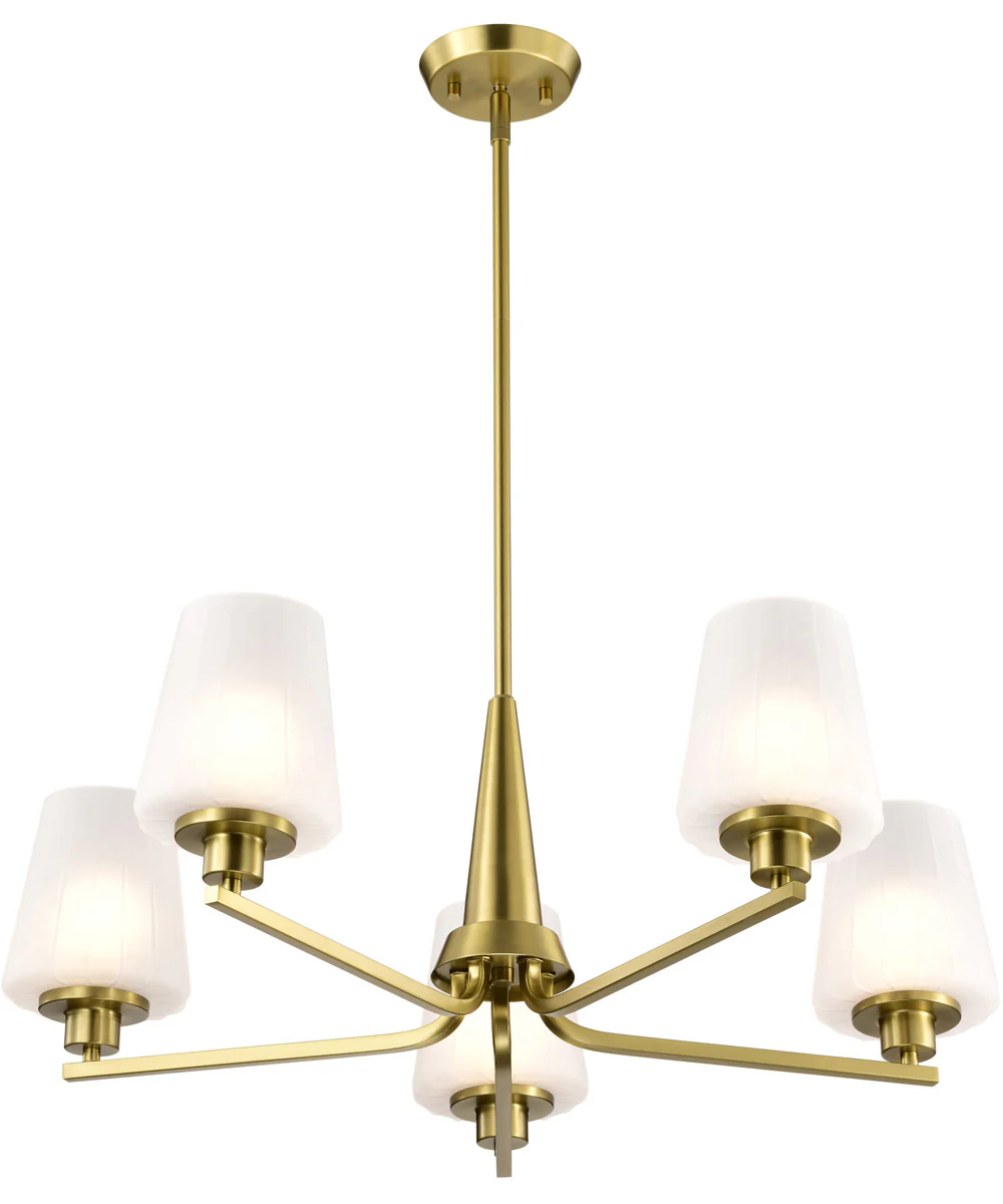 Lune 5-Light Chandelier Vintage Brass - Image 8
