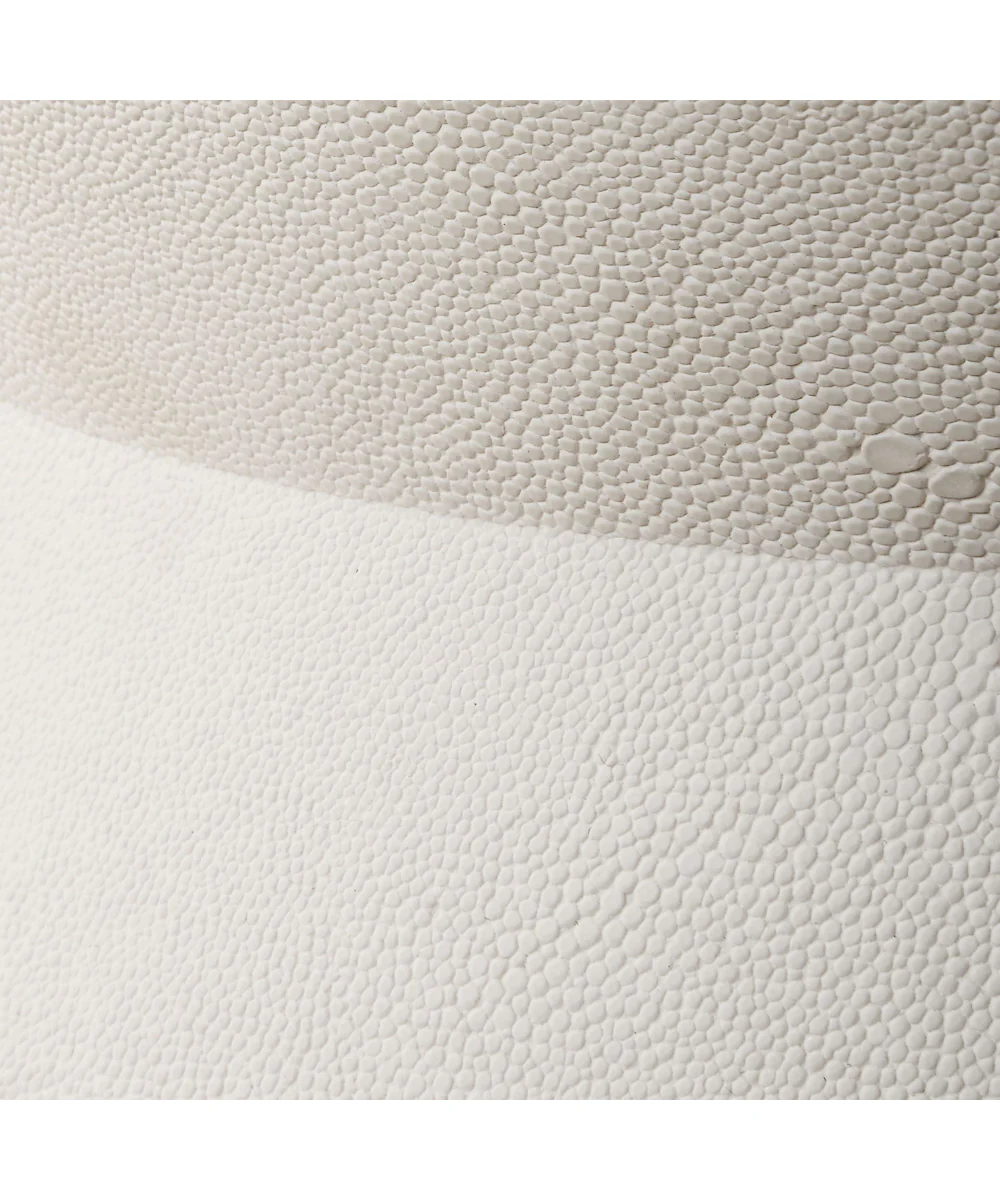 Luxe White Shagreen Round Box - Image 5