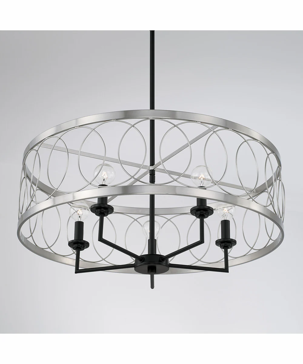 Madeline 4-Light Pendant Black Tie - Image 4