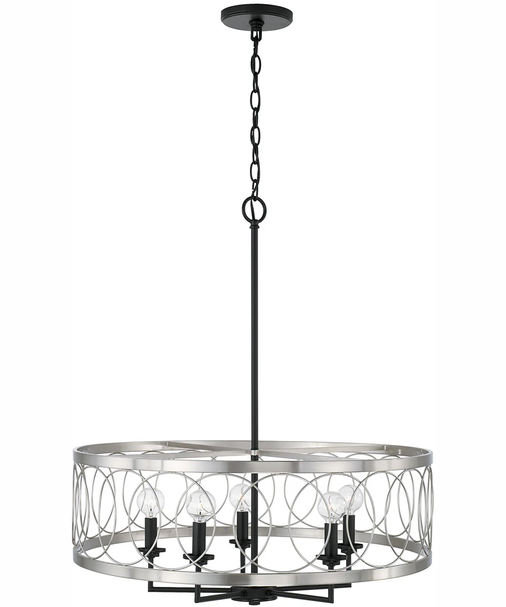 Madeline 4-Light Pendant Black Tie - Image 5