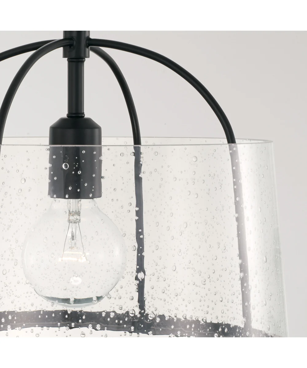 Madison 1-Light Dual-Mount Semi-Flush/Pendant Mount Matte Black - Image 4