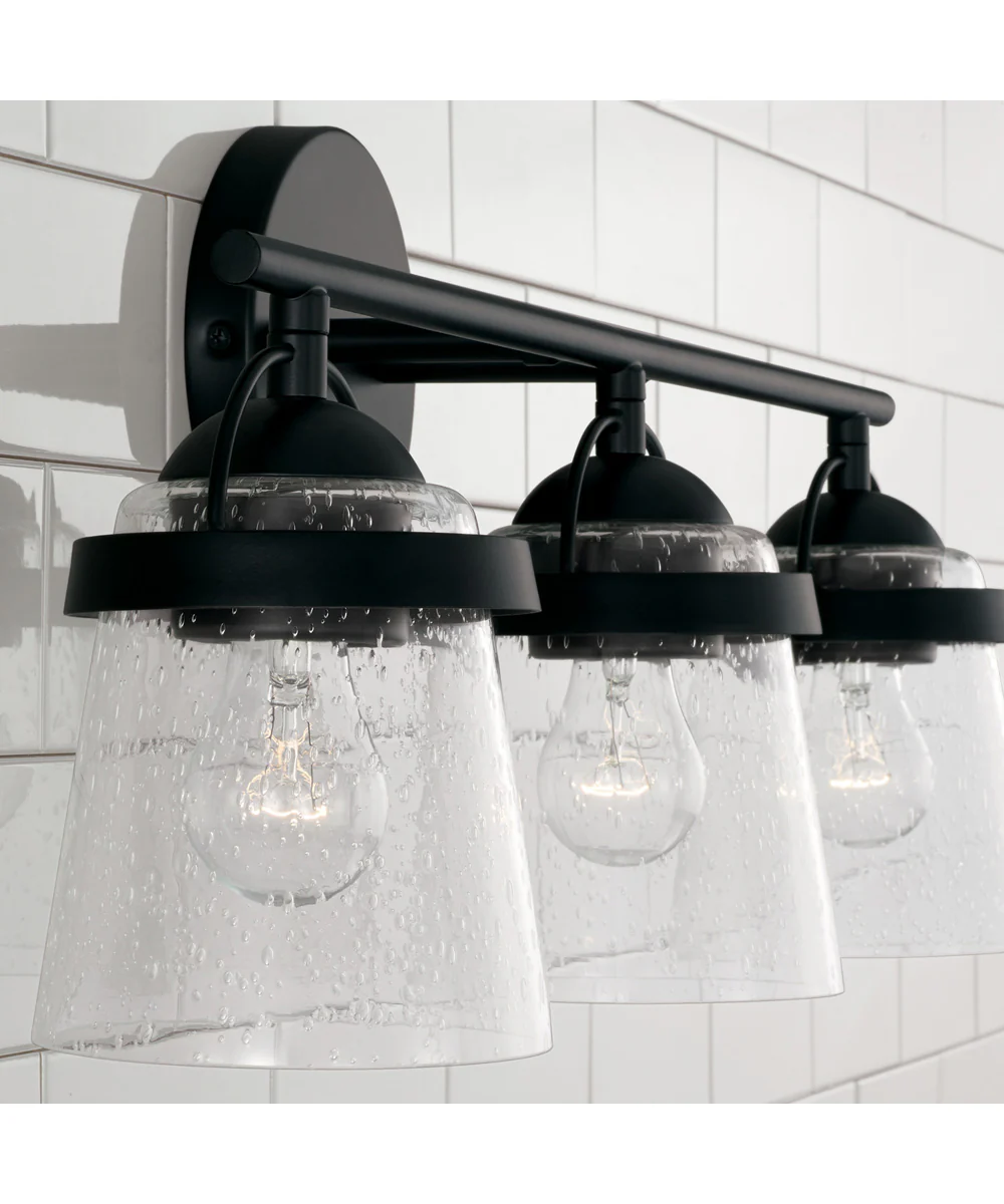 Madison 3-Light Vanity Matte Black - Image 3
