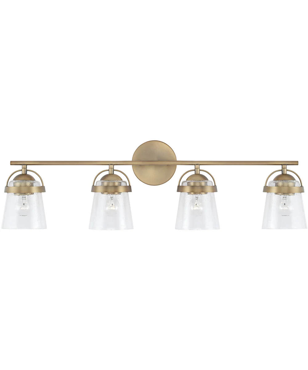 Madison 4-Light Vanity Aged Brass - Image 4