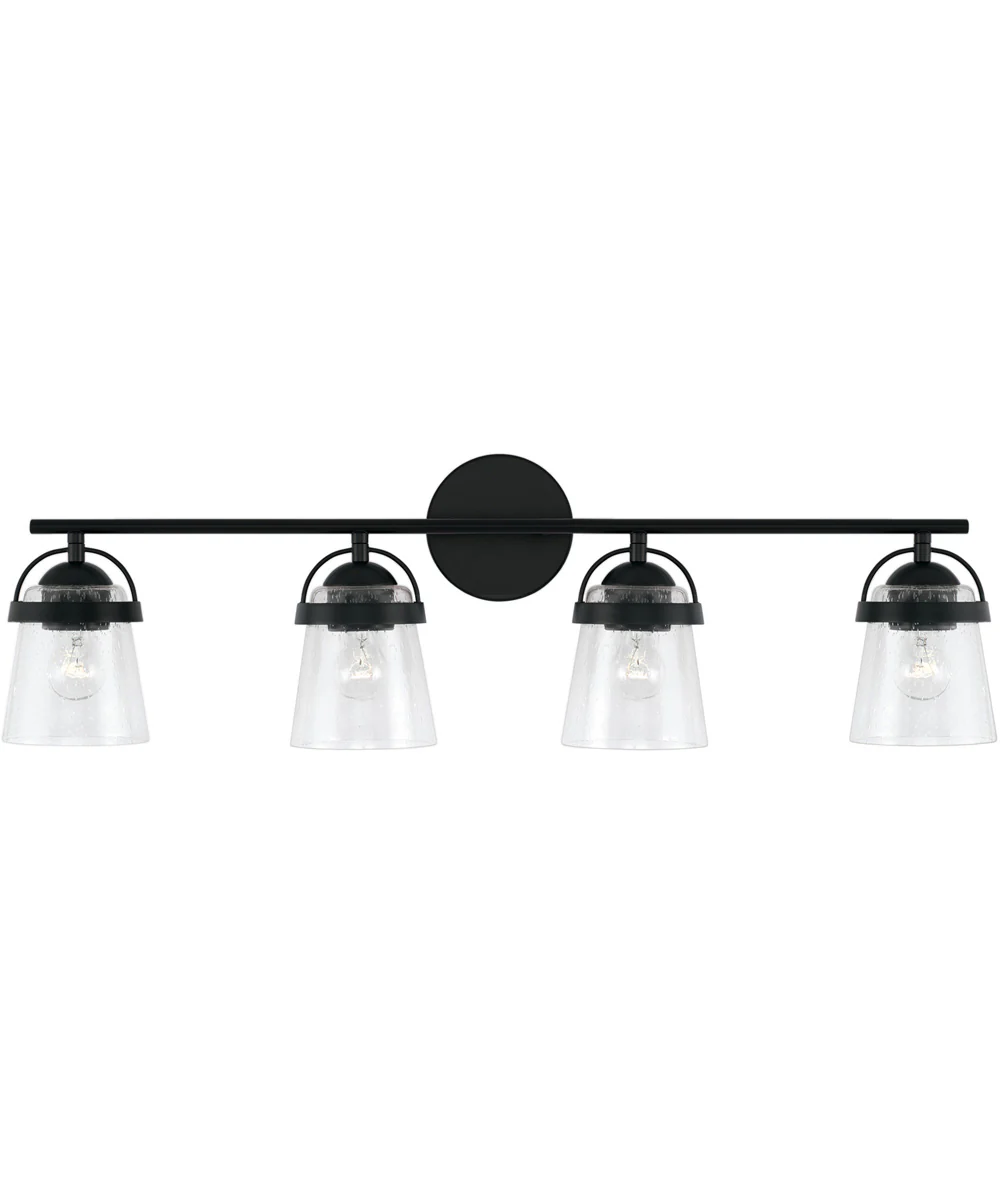 Madison 4-Light Vanity Matte Black - Image 4