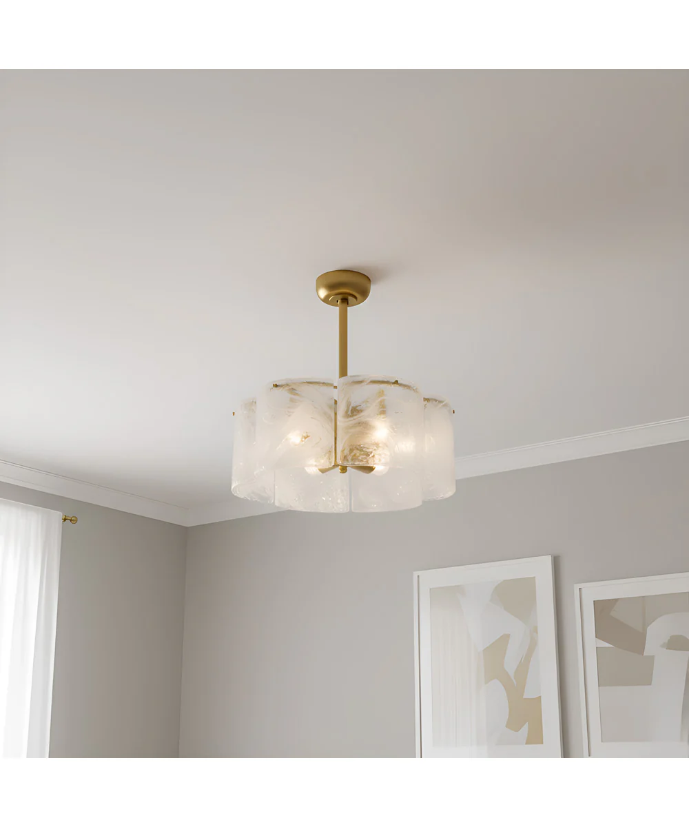 Maisie 6-light Fandelier Brushed Gold - Image 2