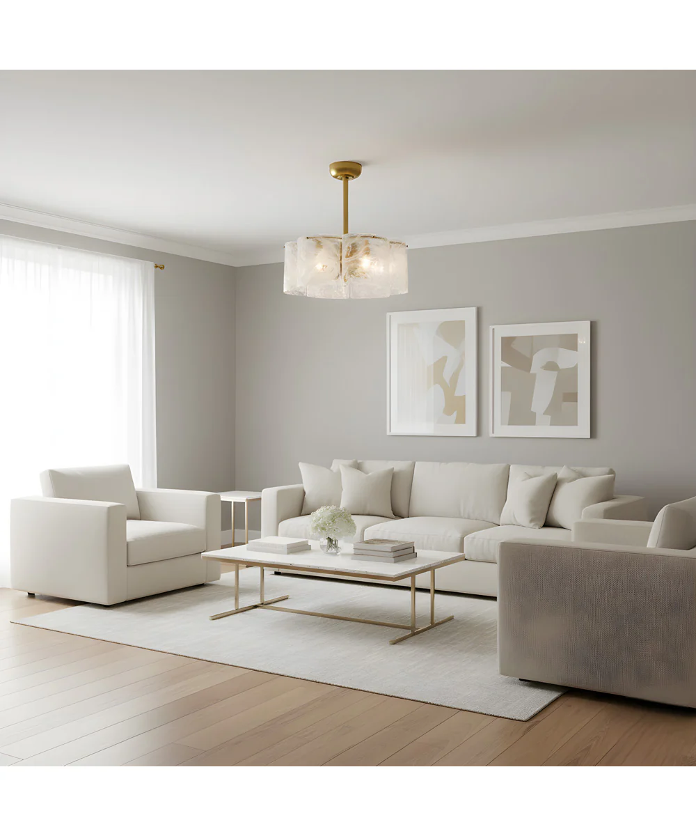 Maisie 6-light Fandelier Brushed Gold - Image 3