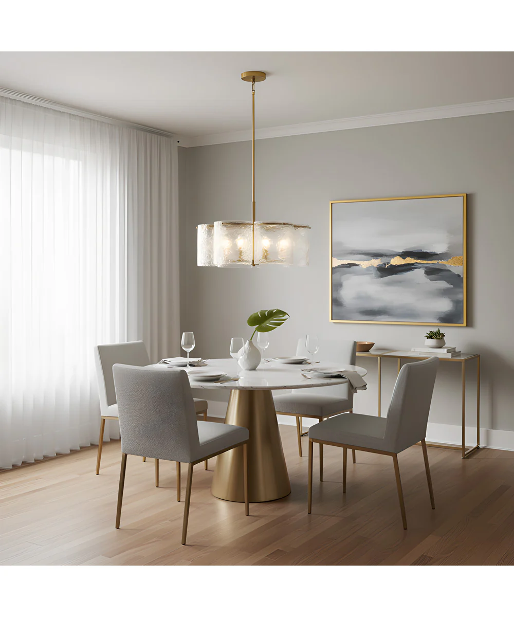 Maisie 6-light Pendant Brushed Gold - Image 3