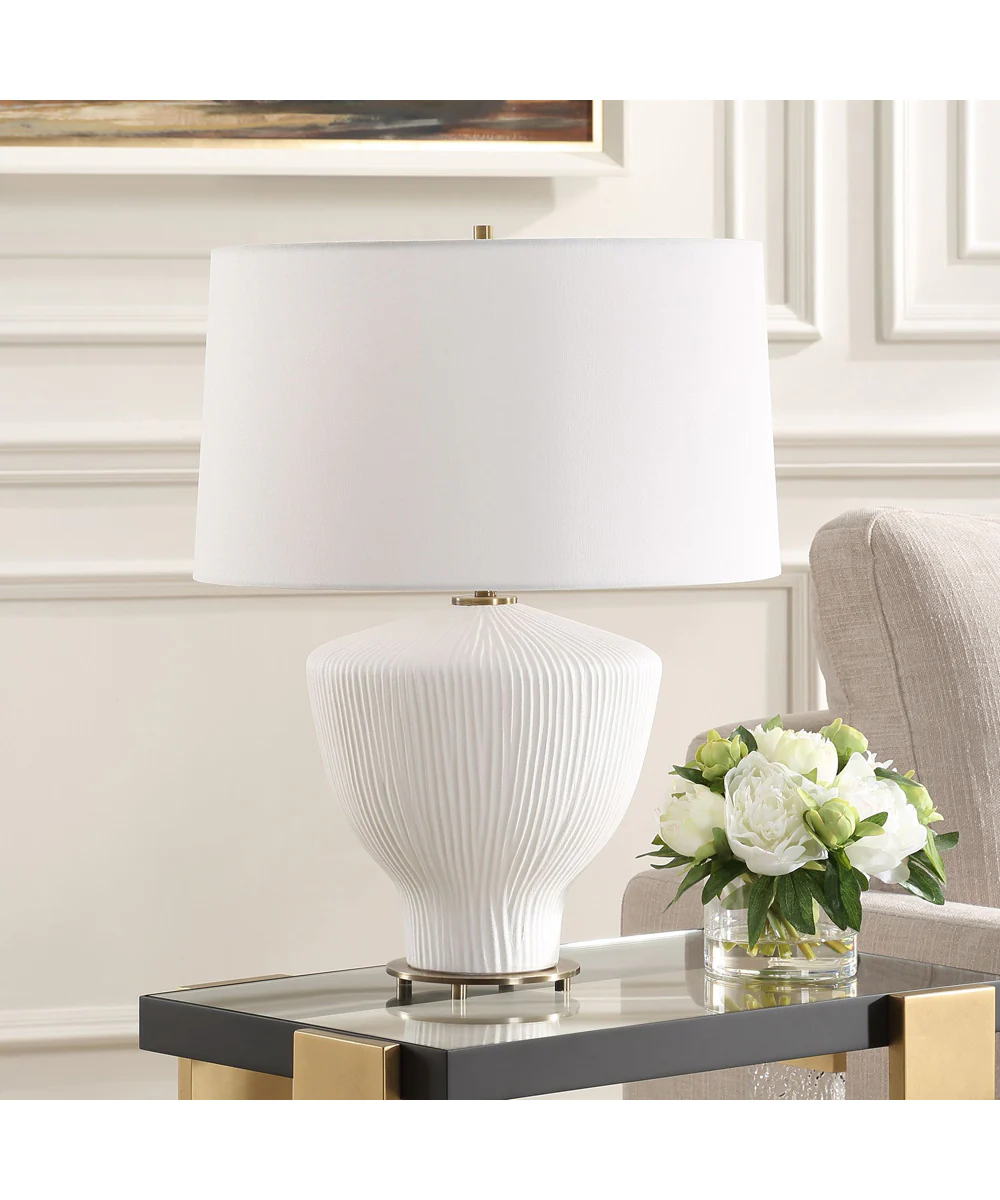 Maisie White Table Lamp - Image 3