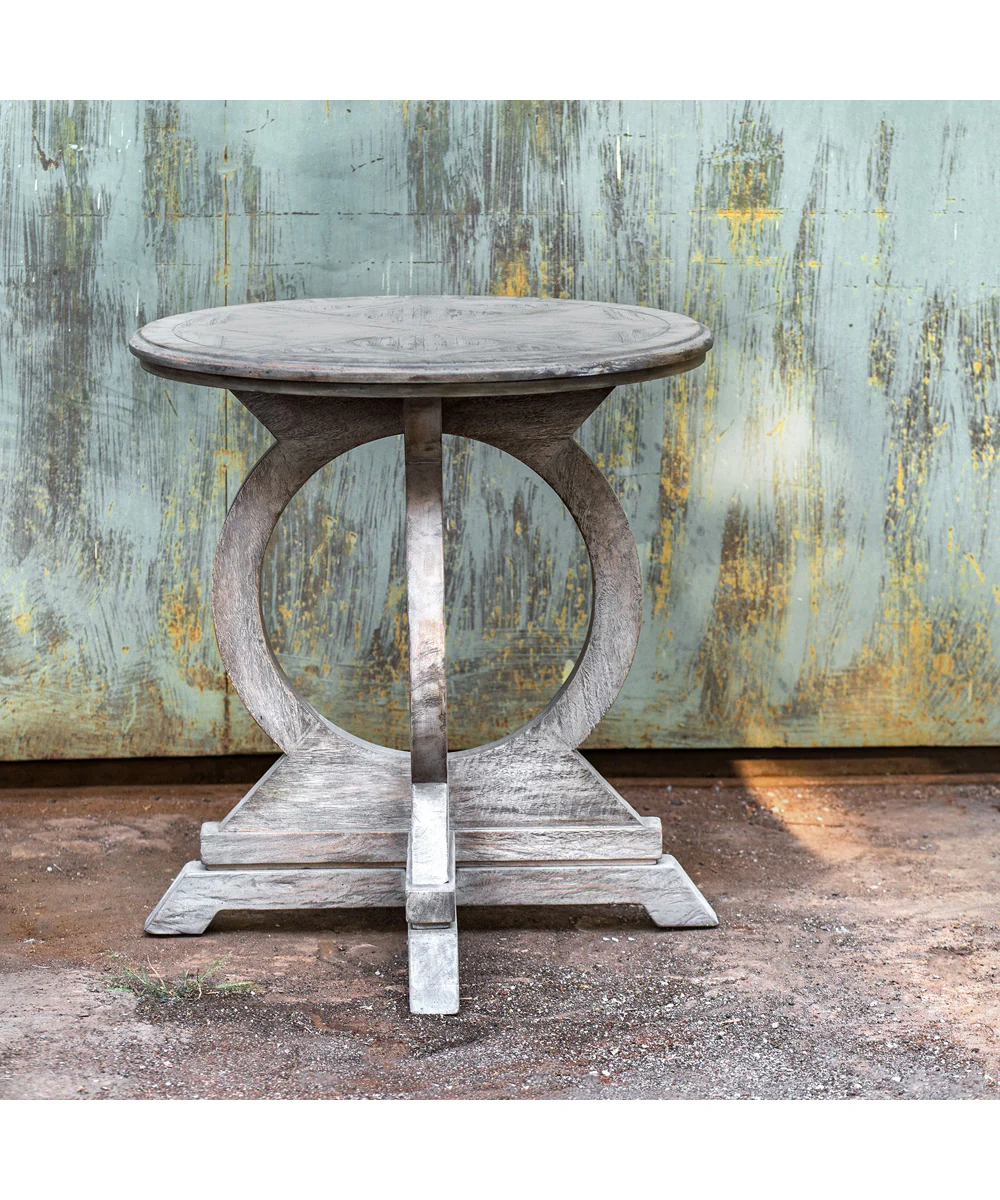 Maiva White Side Table