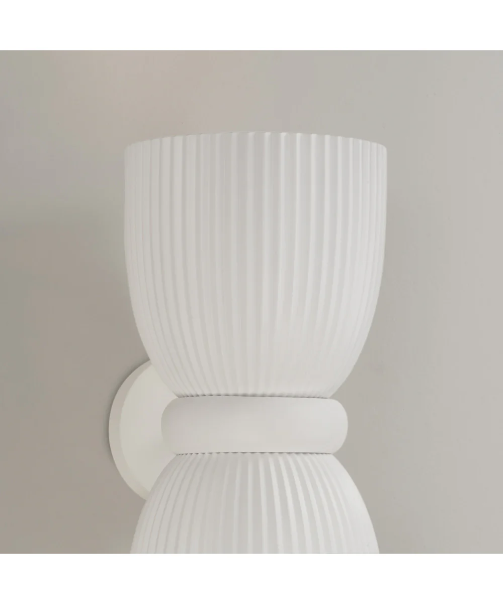Mallory 2-Light Sconce Ceramic White - Image 5