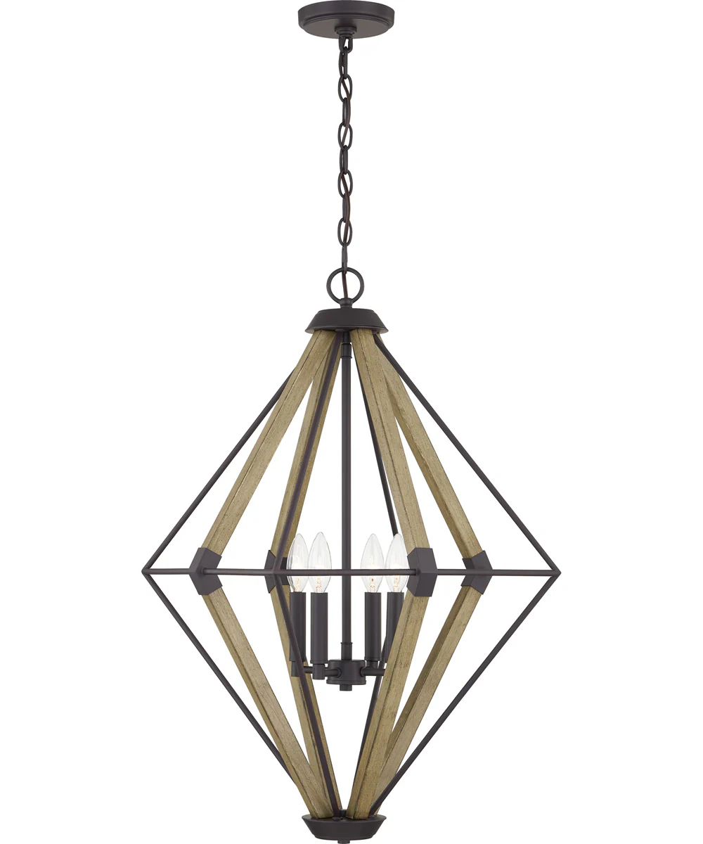 Manchester 4-light Pendant Western Bronze - Image 2
