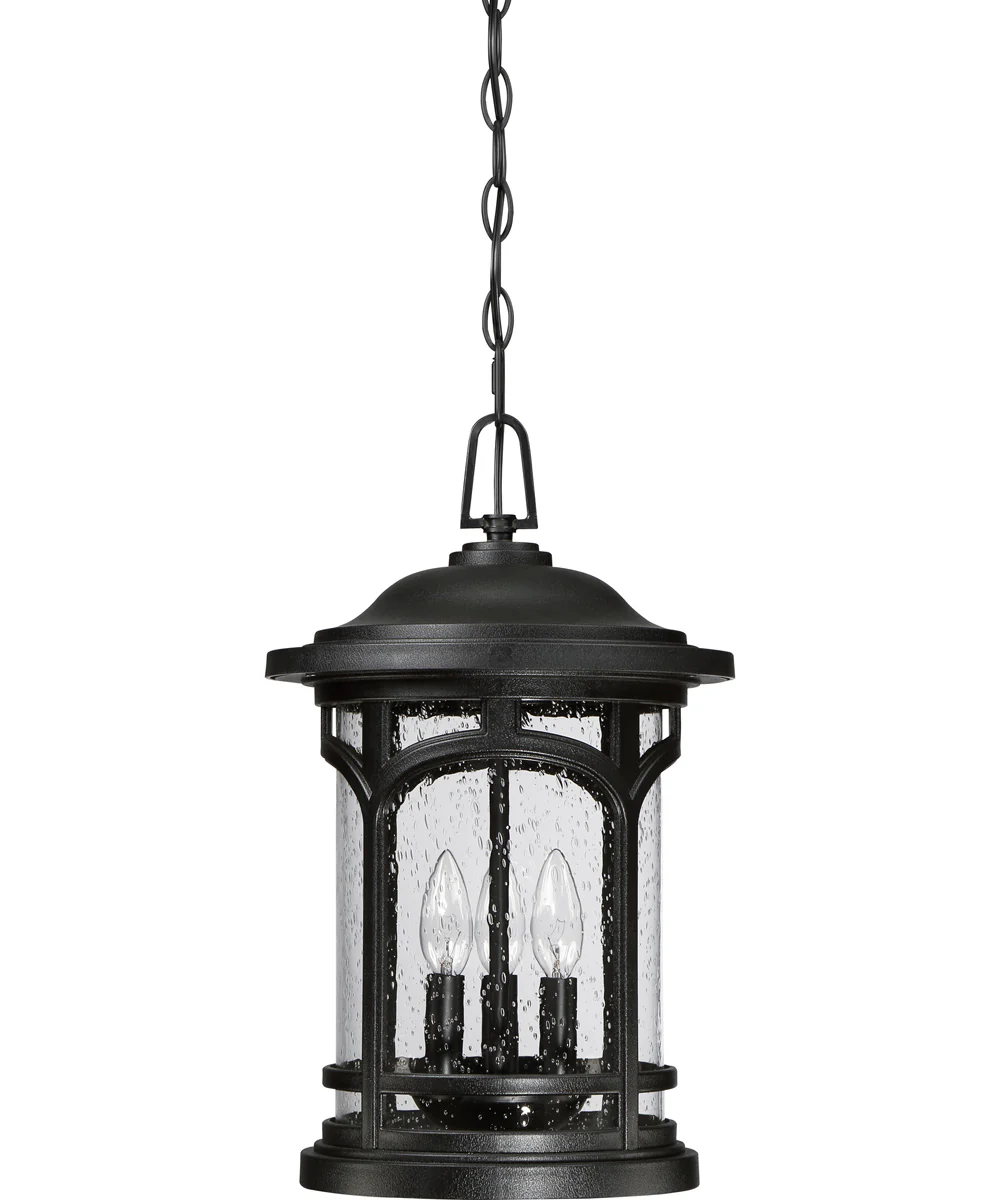Marblehead Large 3-light Outdoor Pendant Light Coastal Armour Mystic Black - Image 3