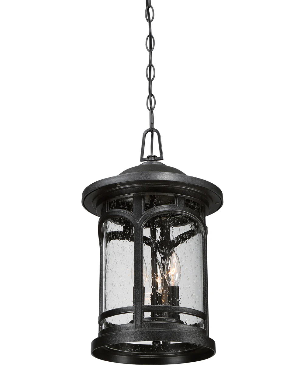 Marblehead Large 3-light Outdoor Pendant Light Coastal Armour Mystic Black - Image 5