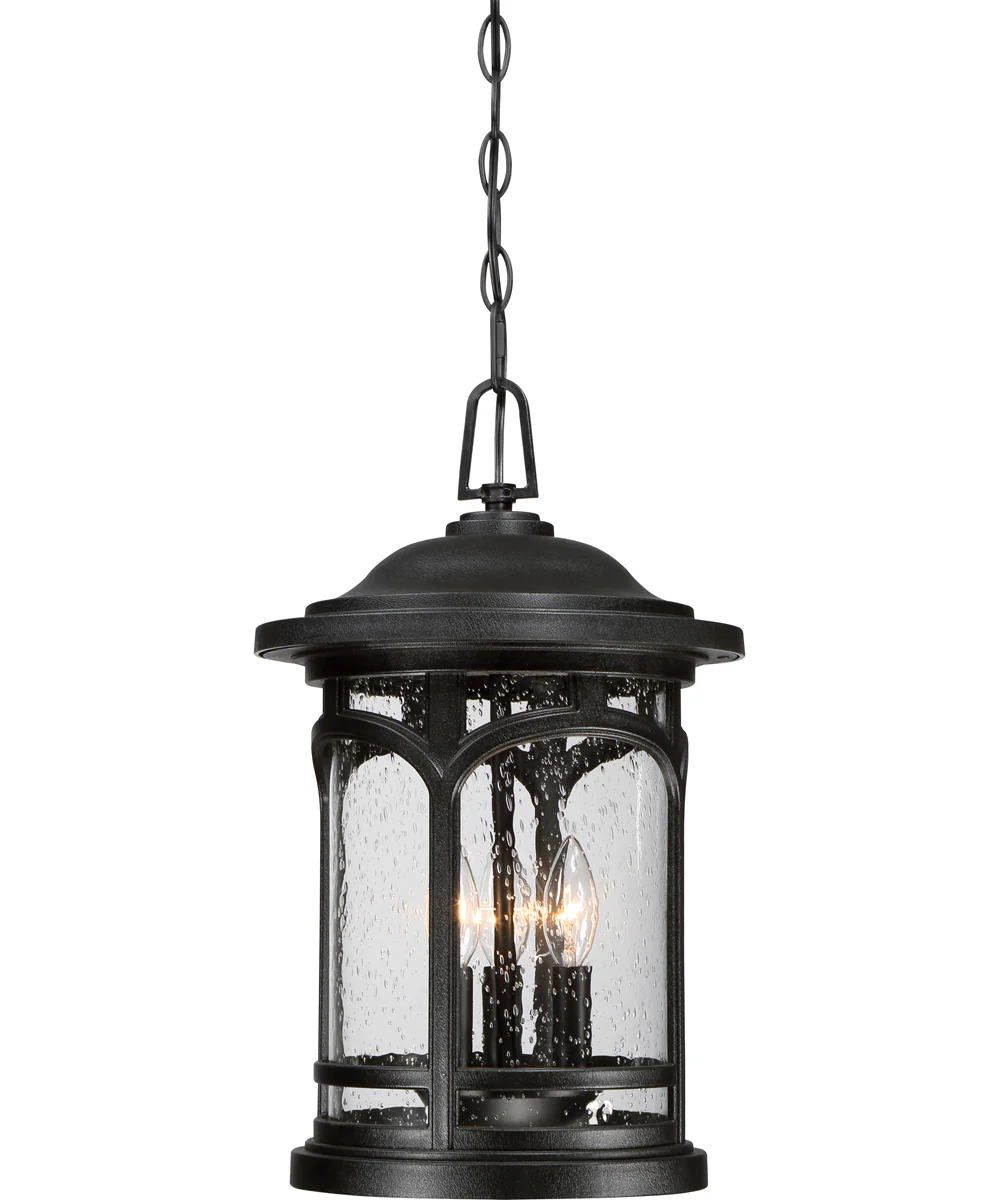 Marblehead Large 3-light Outdoor Pendant Light Coastal Armour Mystic Black - Image 6