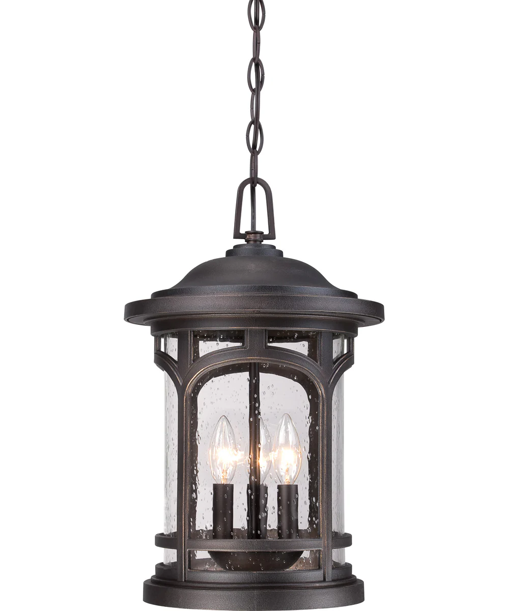 Marblehead Large 3-light Outdoor Pendant Light  Coastal Armour Palladian Bronze - Image 2