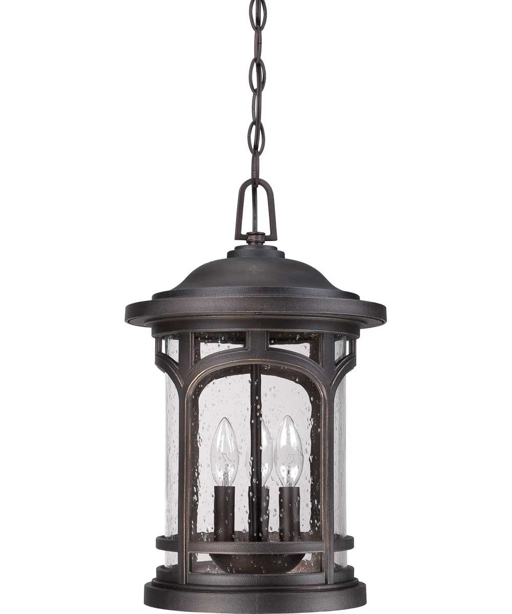 Marblehead Large 3-light Outdoor Pendant Light  Coastal Armour Palladian Bronze - Image 3