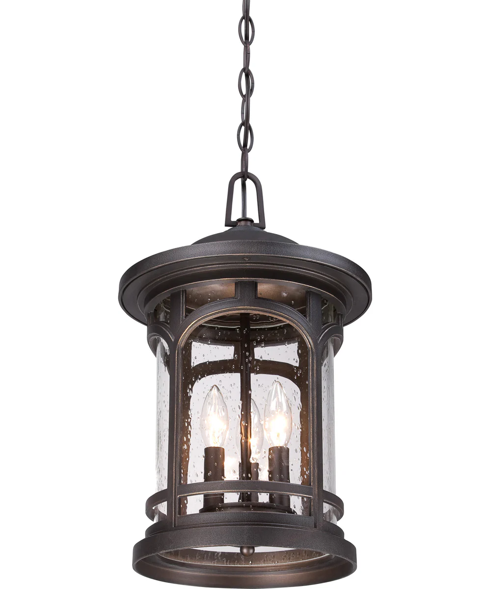 Marblehead Large 3-light Outdoor Pendant Light  Coastal Armour Palladian Bronze - Image 4