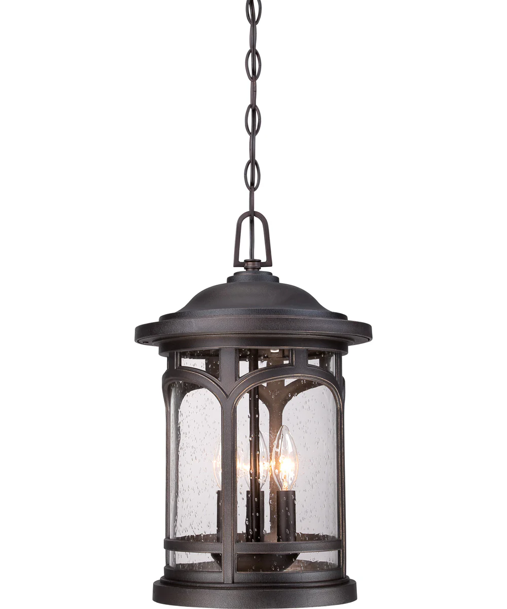 Marblehead Large 3-light Outdoor Pendant Light  Coastal Armour Palladian Bronze - Image 5