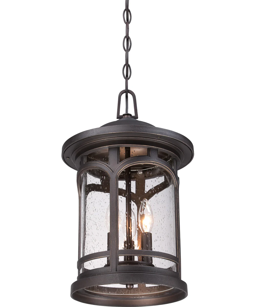 Marblehead Large 3-light Outdoor Pendant Light  Coastal Armour Palladian Bronze - Image 6