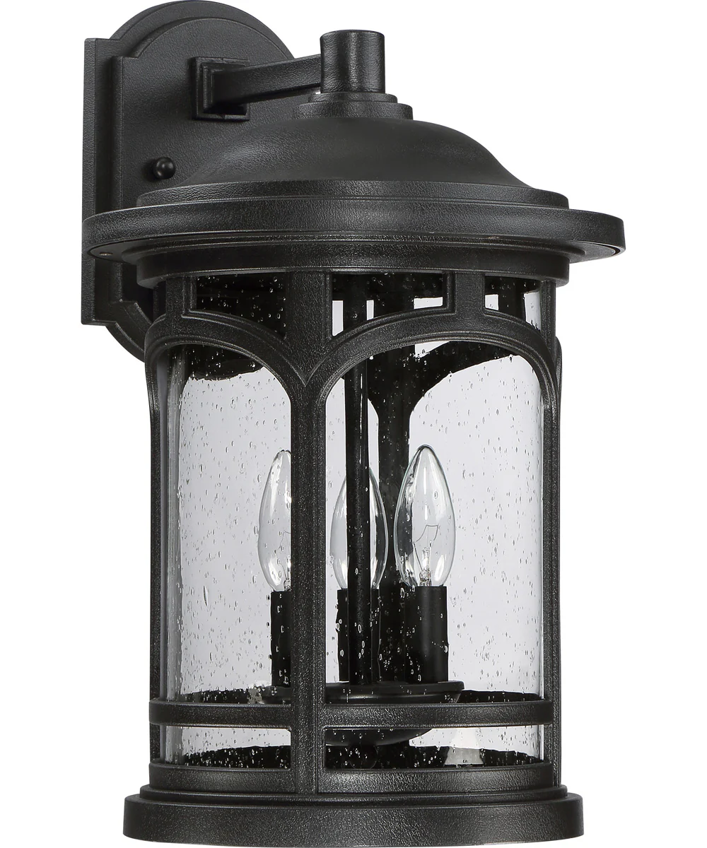 Marblehead Large 3-light Outdoor Wall Light  Coastal Armour Mystic Black - Image 3