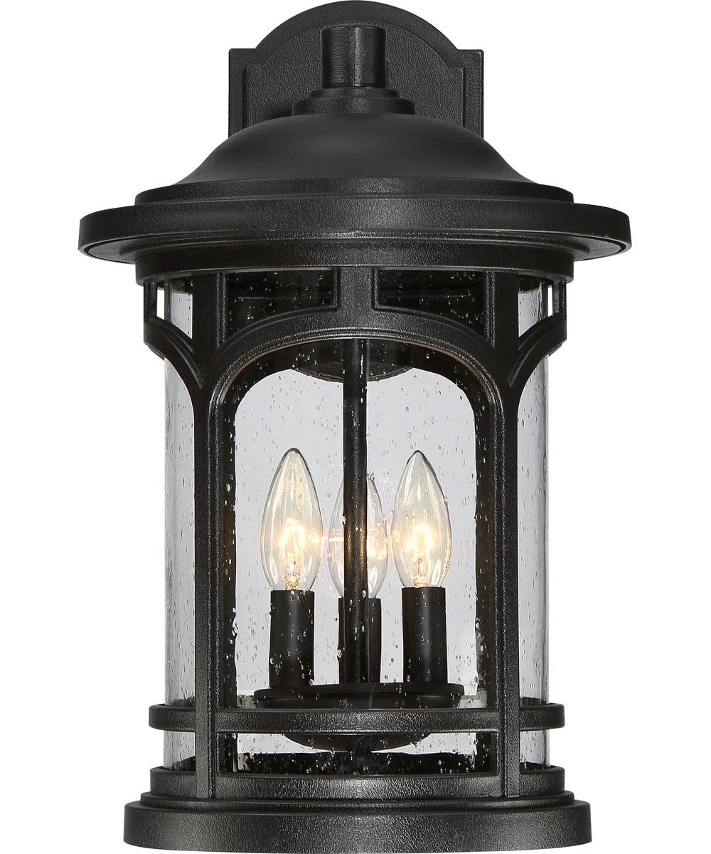Marblehead Large 3-light Outdoor Wall Light  Coastal Armour Mystic Black - Image 4