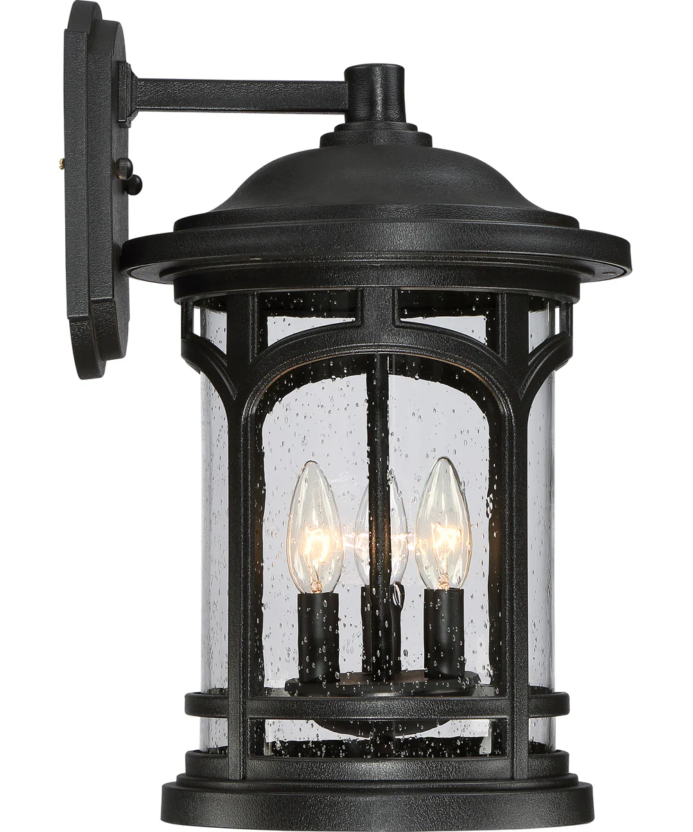 Marblehead Large 3-light Outdoor Wall Light  Coastal Armour Mystic Black - Image 5