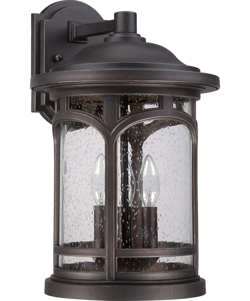 Marblehead Large 3-light Outdoor Wall Light Coastal Armour Palladian Bronze - Image 3