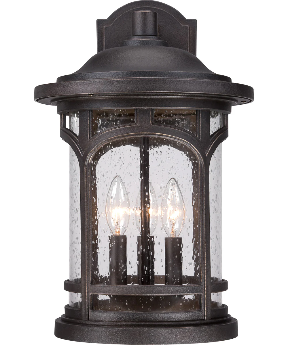 Marblehead Large 3-light Outdoor Wall Light Coastal Armour Palladian Bronze - Image 4