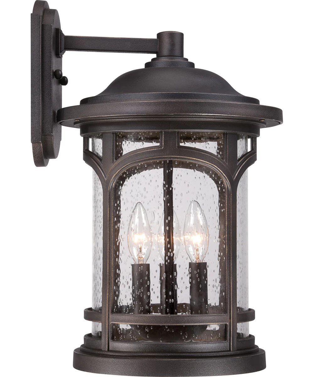 Marblehead Large 3-light Outdoor Wall Light Coastal Armour Palladian Bronze - Image 5