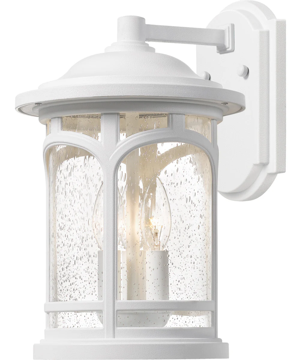 Marblehead Large 3-light Outdoor Wall Light Coastal Armour White Lustre