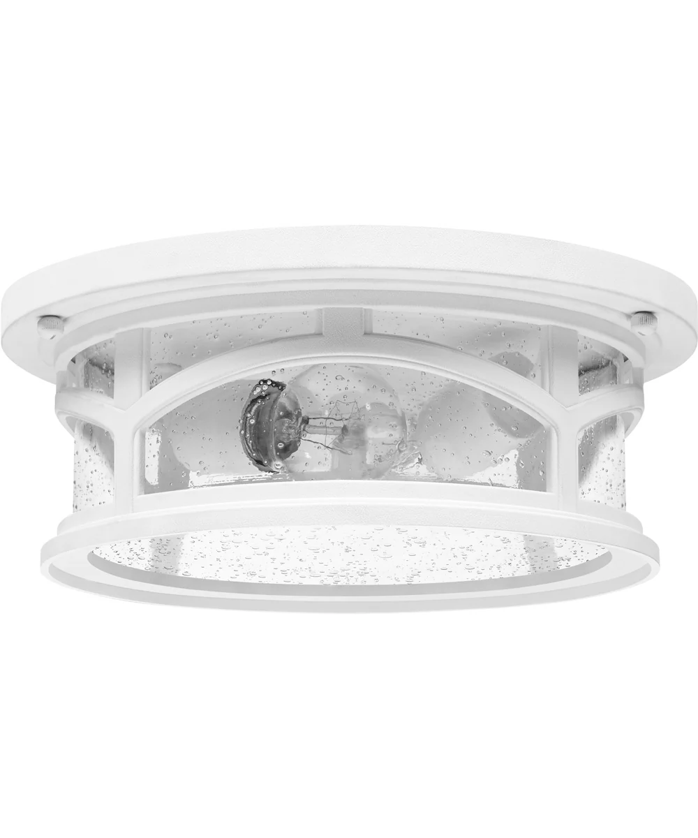 Marblehead Medium 2-light Outdoor Ceiling Light Coastal Armour White Lustre - Image 3