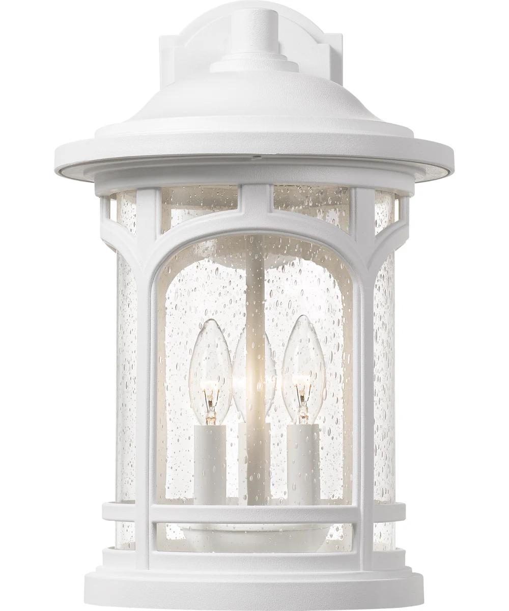 Marblehead Medium 3-light Outdoor Wall Light  Coastal Armour White Lustre - Image 4