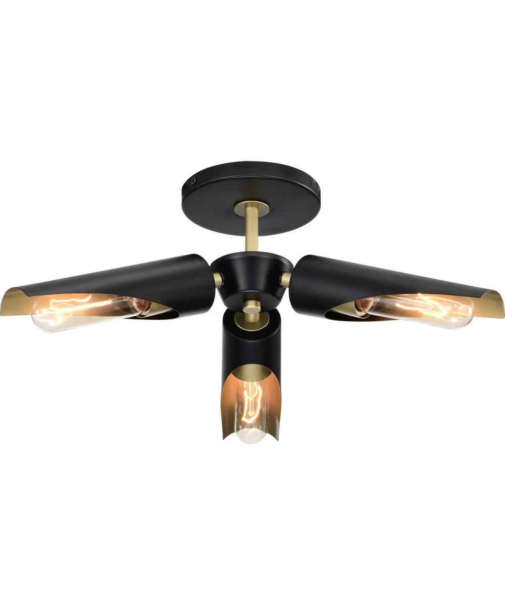 Marc 3-Light Close-to-Ceiling Matte Black - Image 6