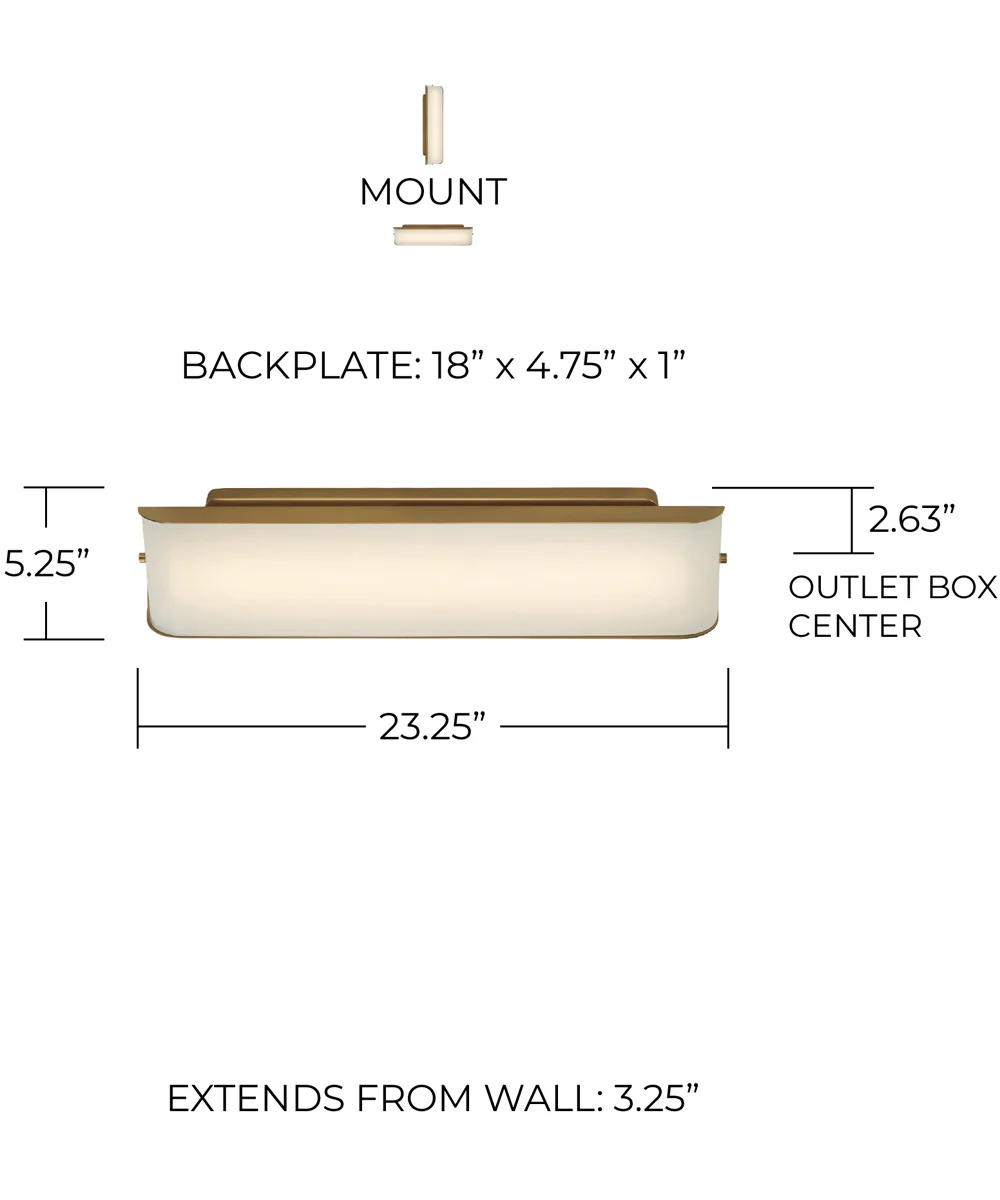 Marcell 1-Light Vanity Aged Brass - Image 7
