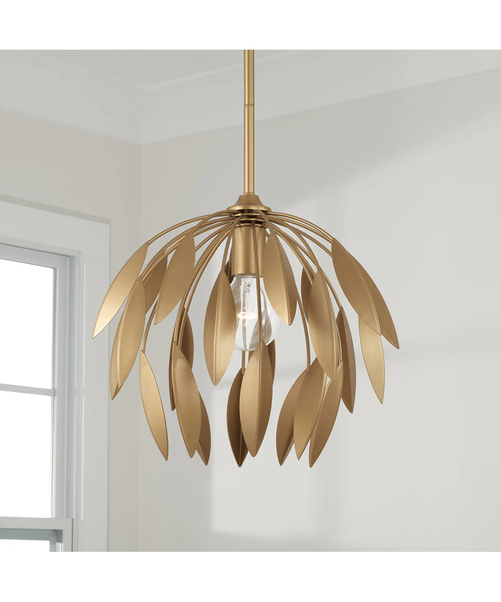 Margeaux 1-Light Pendant Buffed Gold - Image 2