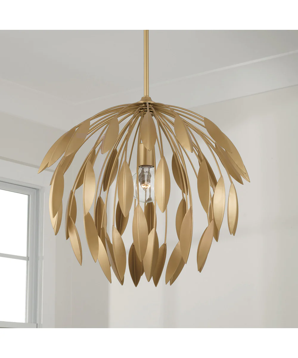Margeaux 1-Light Pendant Buffed Gold - Image 2