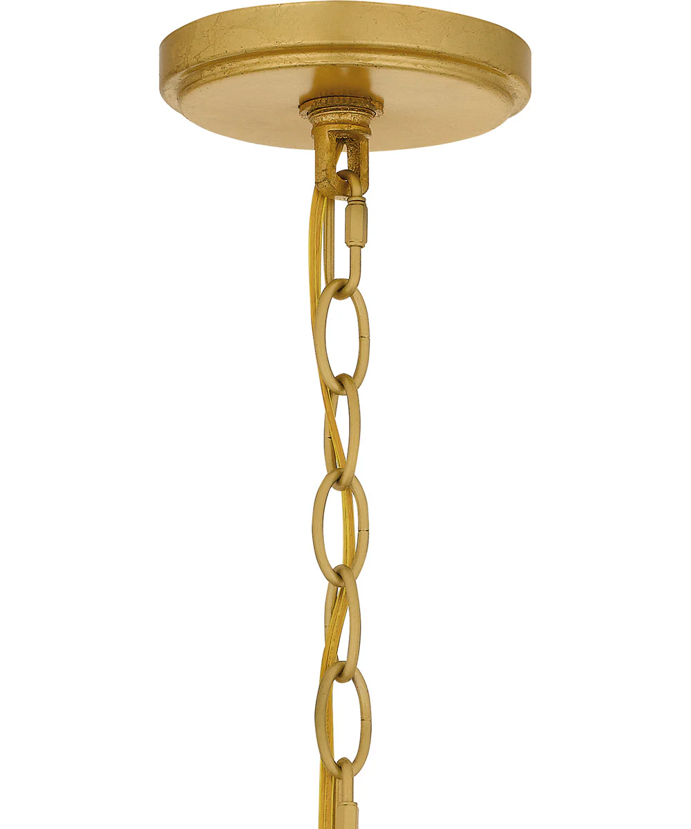 Maria 6-light Chandelier Gold Leaf - Image 6